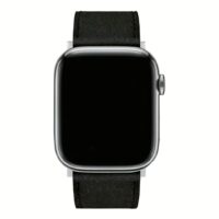 GRAMS(28) รุ่น 161 Modern Band (Snowflake Leather) - สายนาฬิกา Apple Watch 42/44/45/49mm - สี Silver/Black