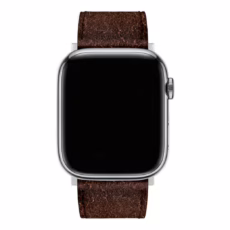 GRAMS(28) รุ่น 161 Modern Band (Snowflake Leather) - สายนาฬิกา Apple Watch 42/44/45/49mm - สี Silver/Tobacco - Image 2