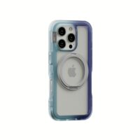 Ples รุ่น Arche TwoFace Magnetic Ring Stand - เคส iPhone 16 Pro Max - สี Retro Blue/Future Dusk
