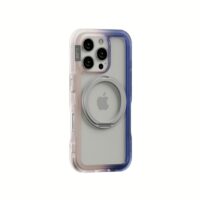 Ples รุ่น Arche TwoFace Magnetic Ring Stand - เคส iPhone 16 Pro Max - สี Transcendent Pink/Future Dusk