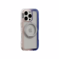 Ples รุ่น Arche TwoFace Magnetic Ring Stand - เคส iPhone 16 Pro Max - สี Transcendent Pink/Future Dusk