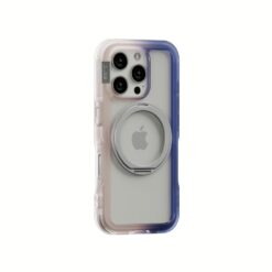 Ples รุ่น Arche TwoFace Magnetic Ring Stand - เคส iPhone 16 Pro Max - สี Transcendent Pink/Future Dusk