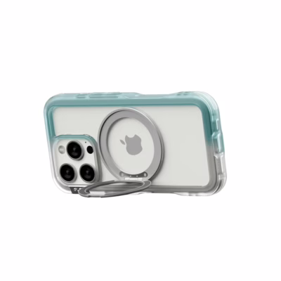 Ples รุ่น Arche TwoFace Magnetic Ring Stand - เคส iPhone 16 Pro Max - สี Retro Blue/Future Dusk