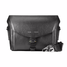 GRAMS(28) รุ่น 172 Camera Sling (Pebbled Leather) - กระเป๋าใส่กล้อง - สี Black