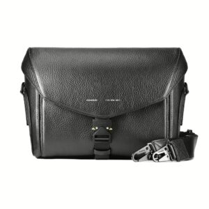 GRAMS(28) รุ่น 172 Camera Sling (Pebbled Leather) - กระเป๋าใส่กล้อง - สี Black