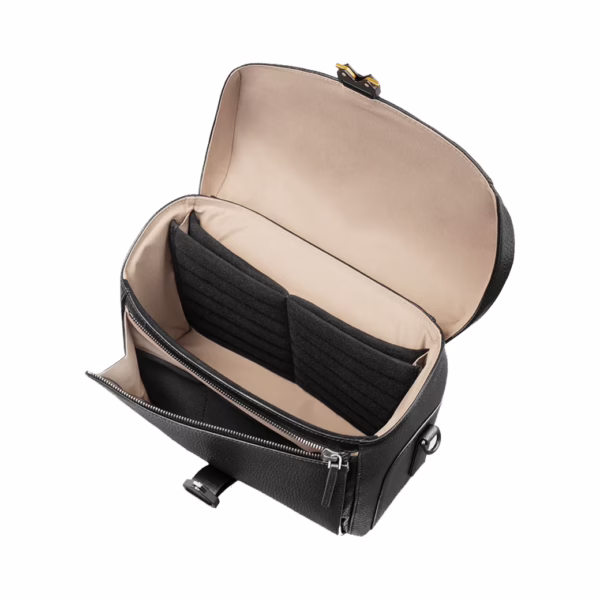 GRAMS(28) รุ่น 172 Camera Sling (Pebbled Leather) - กระเป๋าใส่กล้อง - สี Black