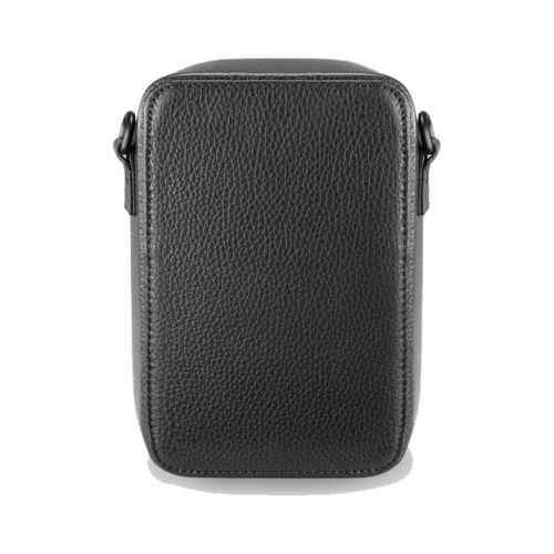 GRAMS(28) รุ่น 173 Vertical Sling (Pebbled Leather) - กระเป่า - สี Black