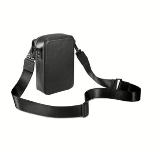 GRAMS(28) รุ่น 173 Vertical Sling (Pebbled Leather) - กระเป่า - สี Black