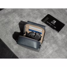 GRAMS(28) รุ่น 173 Vertical Sling (Pebbled Leather) - กระเป๋า - สี Navy Blue - Image 6