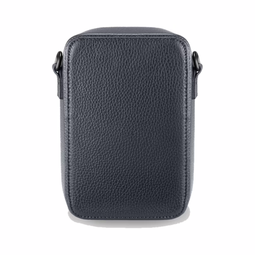 GRAMS(28) รุ่น 173 Vertical Sling (Pebbled Leather) - กระเป่า - สี Navy Blue