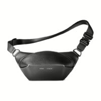 GRAMS(28) รุ่น 175 Moon Bag - กระเป๋าคาด - สี Pebbled Black