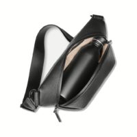 GRAMS(28) รุ่น 175 Moon Bag - กระเป๋าคาด - สี Pebbled Black
