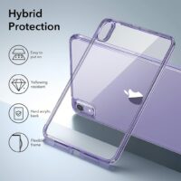 ESR รุ่น Classic Hybrid Back Case - เคส iPad mini (7th/6th Gen) - สี Clear Purple