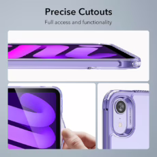 ESR รุ่น Classic Hybrid Back Case - เคส iPad mini (7th/6th Gen) - สี Clear Purple
