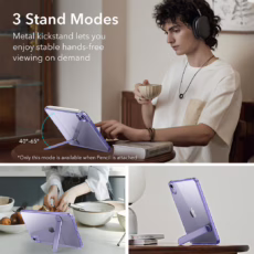 ESR รุ่น Boost Kickstand Case - เคส iPad mini (7th/6th Gen) - สี Clear Purple