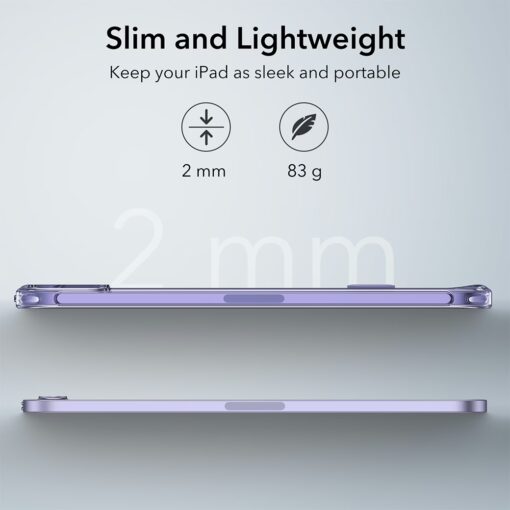 ESR รุ่น Boost Kickstand Case - เคส iPad mini (7th/6th Gen) - สี Clear Purple - Image 4