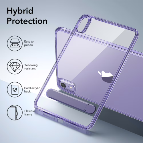 ESR รุ่น Boost Kickstand Case - เคส iPad mini (7th/6th Gen) - สี Clear Purple