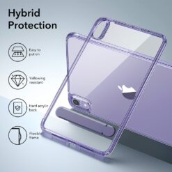 ESR รุ่น Boost Kickstand Case - เคส iPad mini (7th/6th Gen) - สี Clear Purple