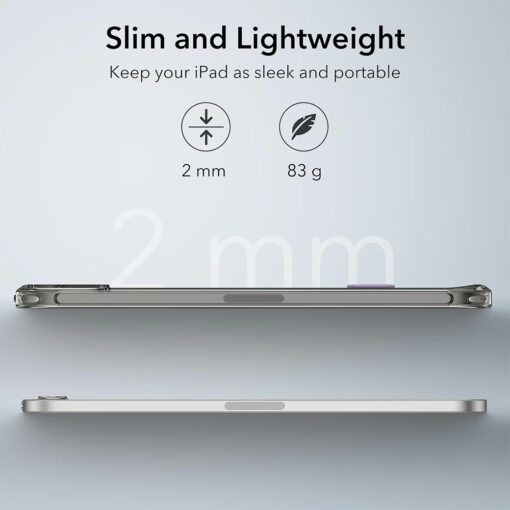 ESR รุ่น Boost Kickstand Case - เคส iPad mini (7th/6th Gen) - สี Clear Black - Image 4