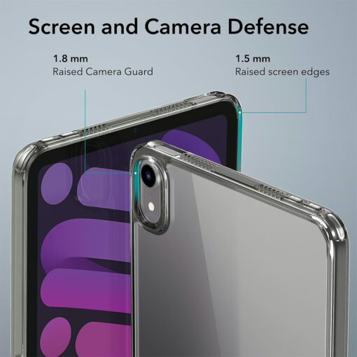 ESR รุ่น Boost Kickstand Case - เคส iPad mini (7th/6th Gen) - สี Clear Black - Image 8