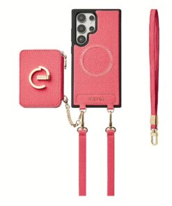 Custype รุ่น Original Design Case - Bundle Set - เคส Galaxy S25 Ultra - สี Peach Pink (พร้อมกระเป๋าติดหลังมือถือและสาย)