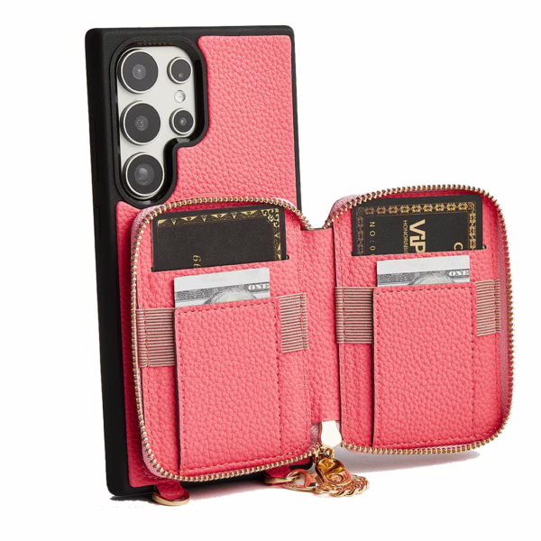 Custype รุ่น Original Design Case - Bundle Set - เคส Galaxy S25 Ultra - สี Peach Pink (พร้อมกระเป๋าติดหลังมือถือและสาย)