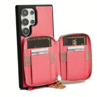 Custype รุ่น Original Design Case - Bundle Set - เคส Galaxy S25 Ultra - สี Peach Pink (พร้อมกระเป๋าติดหลังมือถือและสาย)