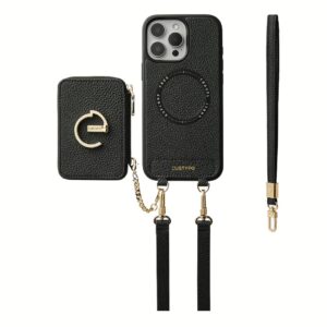 Custype รุ่น Original Design Case - Bundle Set - เคส iPhone 16 Pro Max - สี Black (พร้อมกระเป๋าติดหลังมือถือและสาย)