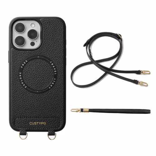 Custype รุ่น Original Design Case - Bundle Set - เคส iPhone 16 Pro Max - สี Black/Strap