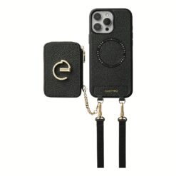 Custype รุ่น Original Design Case - Bundle Set - เคส iPhone 16 Pro Max - สี Black (พร้อมกระเป๋าติดหลังมือถือและสาย)