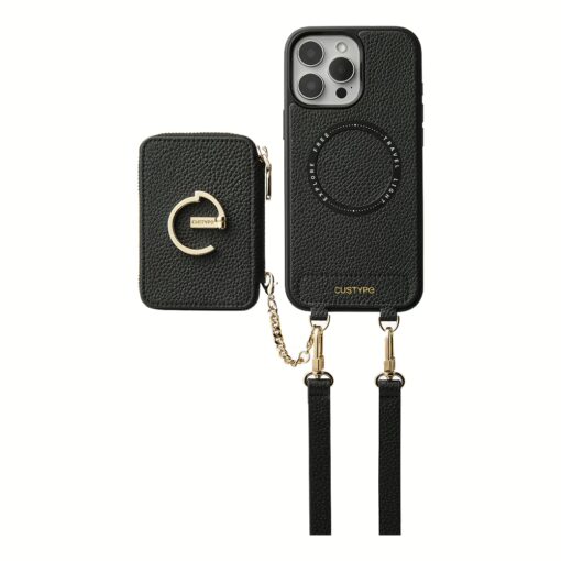 Custype รุ่น Original Design Case - Bundle Set - เคส iPhone 16 Pro Max - สี Black (พร้อมกระเป๋าติดหลังมือถือและสาย) - Image 5
