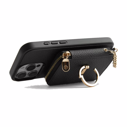 Custype รุ่น Original Design Case - Bundle Set - เคส iPhone 16 Pro Max - สี Black (พร้อมกระเป๋าติดหลังมือถือและสาย)