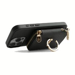 Custype รุ่น Original Design Case - Bundle Set - เคส iPhone 16 Pro Max - สี Black (พร้อมกระเป๋าติดหลังมือถือและสาย)