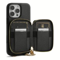 Custype รุ่น Original Design Case - Bundle Set - เคส iPhone 16 Pro Max - สี Black (พร้อมกระเป๋าติดหลังมือถือและสาย)