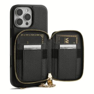 Custype รุ่น Original Design Case - Bundle Set - เคส iPhone 16 Pro Max - สี Black (พร้อมกระเป๋าติดหลังมือถือและสาย)