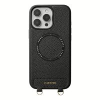 Custype รุ่น Original Design Case - Bundle Set - เคส iPhone 16 Pro Max - สี Black (พร้อมกระเป๋าติดหลังมือถือและสาย)