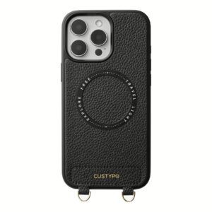 Custype รุ่น Original Design Case - Bundle Set - เคส iPhone 16 Pro Max - สี Black (พร้อมกระเป๋าติดหลังมือถือและสาย)