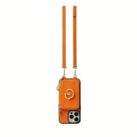 Custype รุ่น Original Design Case - Bundle Set - เคส iPhone 16 Pro Max - สี Orange (พร้อมกระเป๋าติดหลังมือถือและสาย)