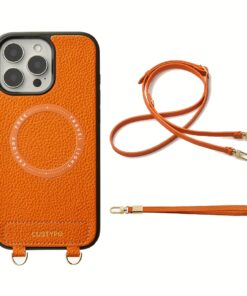 Custype รุ่น Original Design Case - Bundle Set - เคส iPhone 16 Pro Max - สี Orange/Strap