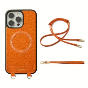 Custype รุ่น Original Design Case - Bundle Set - เคส iPhone 16 Pro Max - สี Orange/Strap