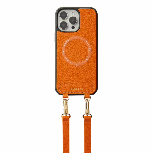 Custype รุ่น Original Design Case - Bundle Set - เคส iPhone 16 Pro Max - สี Orange/Strap