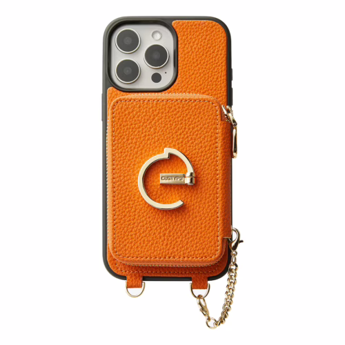 Custype รุ่น Original Design Case - Bundle Set - เคส iPhone 16 Pro Max - สี Orange (พร้อมกระเป๋าติดหลังมือถือและสาย)