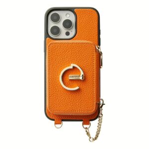 Custype รุ่น Original Design Case - Bundle Set - เคส iPhone 16 Pro Max - สี Orange (พร้อมกระเป๋าติดหลังมือถือและสาย)