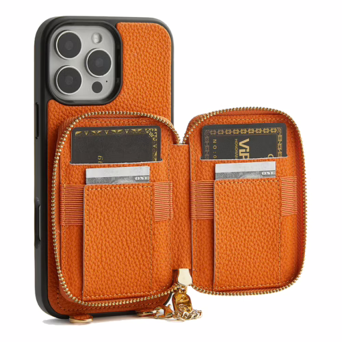 Custype รุ่น Original Design Case - Bundle Set - เคส iPhone 16 Pro Max - สี Orange (พร้อมกระเป๋าติดหลังมือถือและสาย)
