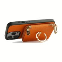 Custype รุ่น Original Design Case - Bundle Set - เคส iPhone 16 Pro Max - สี Orange (พร้อมกระเป๋าติดหลังมือถือและสาย)