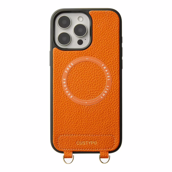 Custype รุ่น Original Design Case - Bundle Set - เคส iPhone 16 Pro Max - สี Orange/Strap