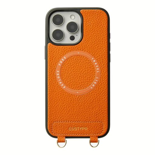 Custype รุ่น Original Design Case - Bundle Set - เคส iPhone 16 Pro Max - สี Orange/Strap - Image 3