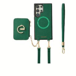 Custype รุ่น Original Design Case - Bundle Set - เคส Galaxy S25 Ultra - สี Green (พร้อมกระเป๋าติดหลังมือถือและสาย)
