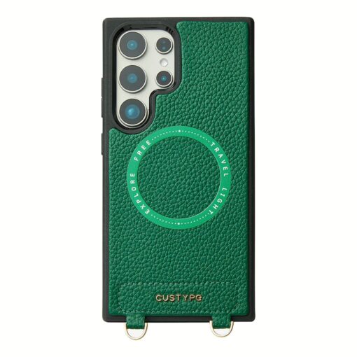 Custype รุ่น Original Design Case - Bundle Set - เคส Galaxy S25 Ultra - สี Green (พร้อมกระเป๋าติดหลังมือถือและสาย) - Image 8
