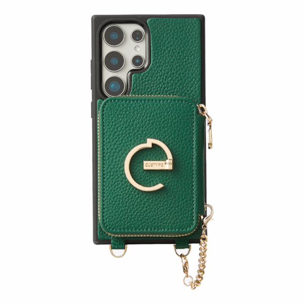 Custype รุ่น Original Design Case - Bundle Set - เคส Galaxy S25 Ultra - สี Green (พร้อมกระเป๋าติดหลังมือถือและสาย)